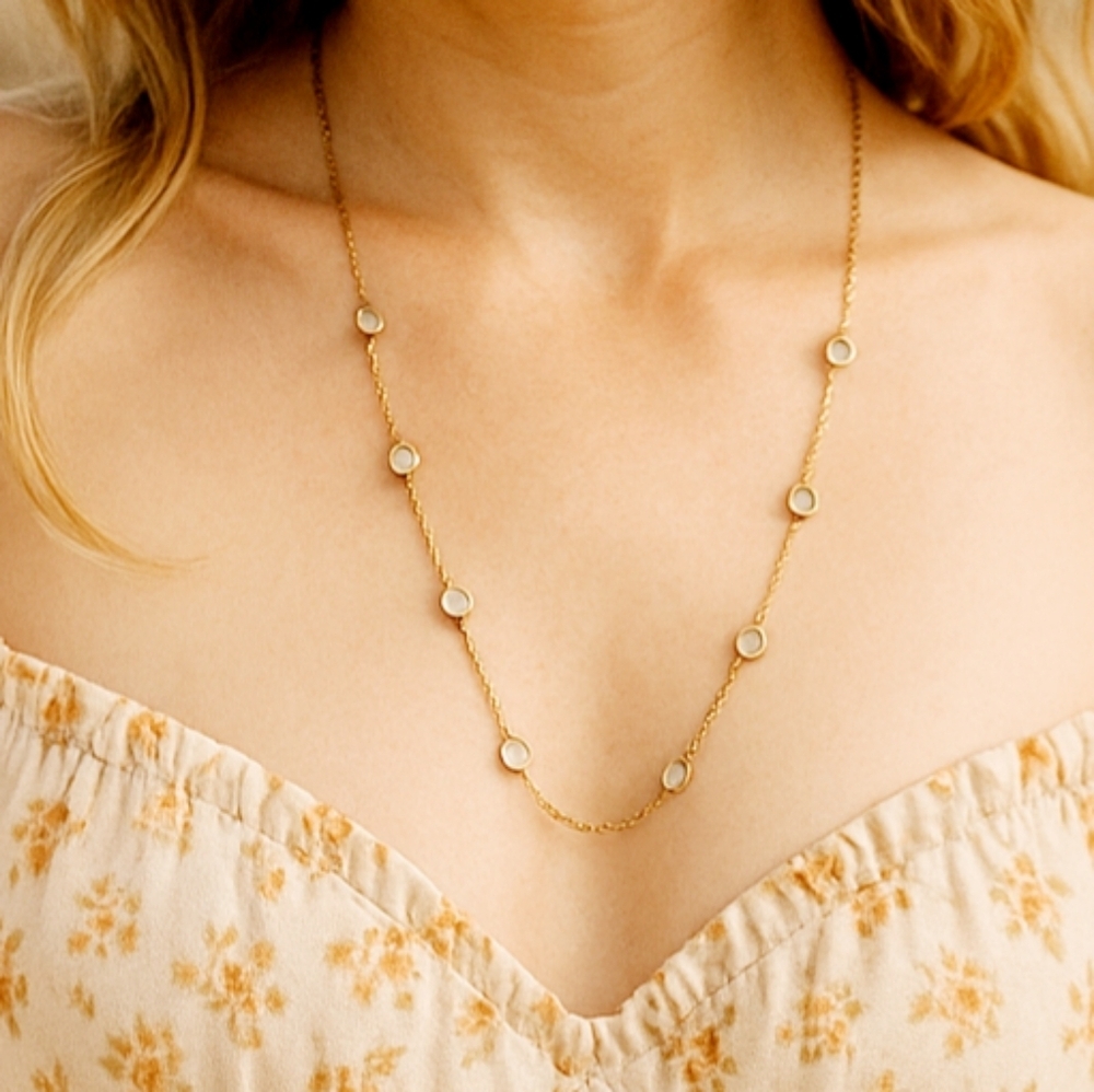 Elegant Gold and Silver Necklace